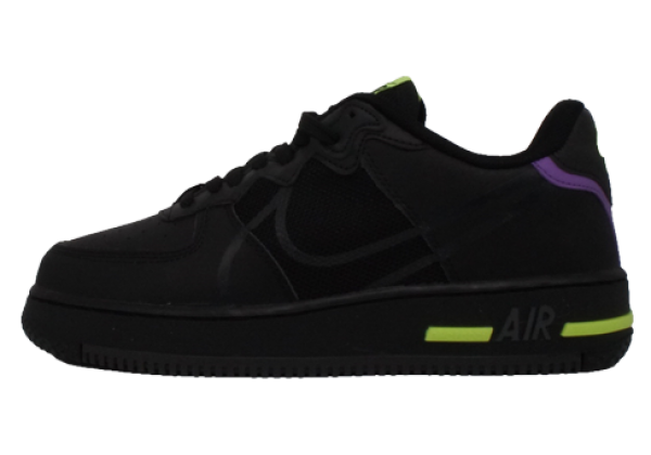 Кроссовки Nike Air Force монотонные черные